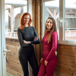 Camisa Interior Mezcla de Lana para Mujer Roxie B Vertigo Negro