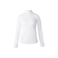 Camisa de Concurso de Encaje y Manga Larga para Mujer Sylvie Horze Blanco