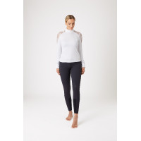 Camisa de Concurso de Encaje y Manga Larga para Mujer Sylvie Horze Azul marino oscuro Camisa de Concurso de Encaje y Manga Larga para Mujer Sylvie Horze Azul marino oscuro