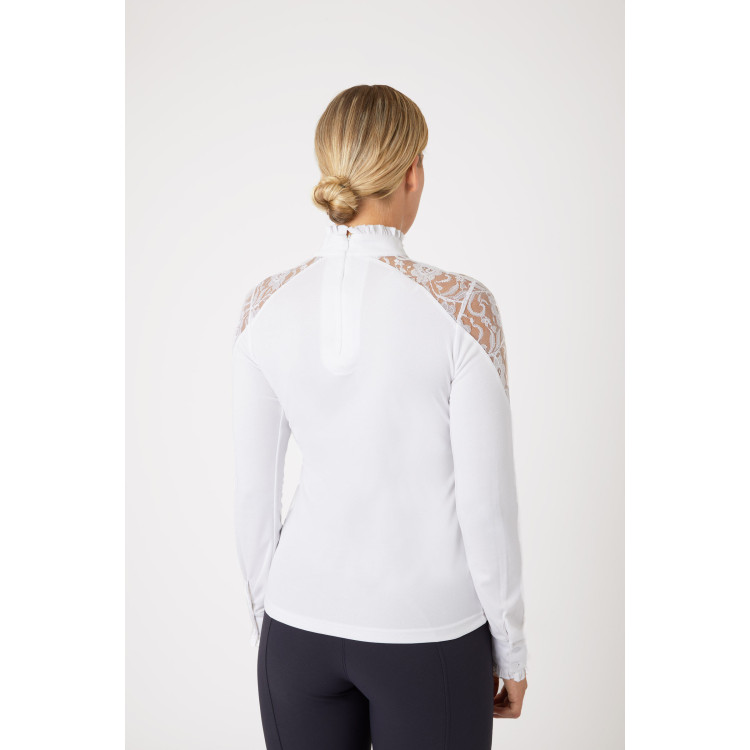 Camisa de Concurso de Encaje y Manga Larga para Mujer Sylvie Horze Camisa de Concurso de Encaje y Manga Larga para Mujer Sylvie Horze