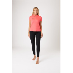 Polo funcional de manga corta para mujer Horze Denise Rosa Polo funcional de manga corta para mujer Horze Denise Rosa