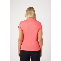 Polo funcional de manga corta para mujer Horze Denise Rosa Polo funcional de manga corta para mujer Horze Denise Rosa