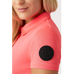 Polo funcional de manga corta para mujer Horze Denise Rosa Polo funcional de manga corta para mujer Horze Denise Rosa