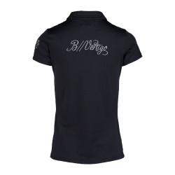 Camisa Polo de Manga Corta para Mujer Claudine B Vertigo Azul marino oscuro