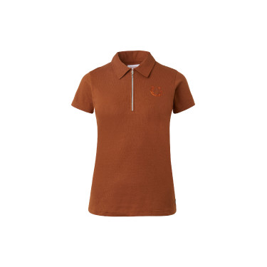 Camisa Polo de Algodón y Mangas Cortas para Mujer Amy Horze Camisa Polo de Algodón y Mangas Cortas para Mujer Amy Horze