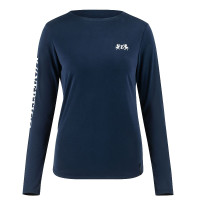 Camiseta de manga larga de mujer B Vertigo Daniele Azul marino oscuro