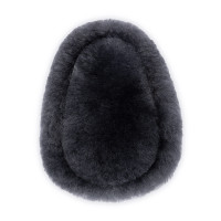 Almohadilla Protectora de Pechopetral de Piel de Cordero Harleigh Horze Gris oscuro