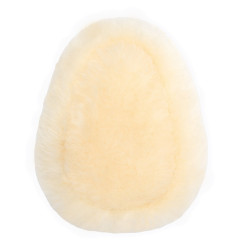 Almohadilla Protectora de Pechopetral de Piel de Cordero Harleigh Horze Blanco hueso