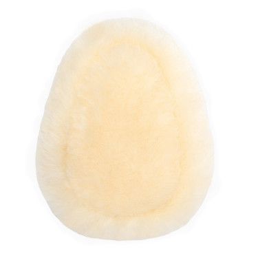 Almohadilla Protectora de Pechopetral de Piel de Cordero Harleigh Horze Blanco hueso