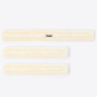 Juego de petos de piel sintética Horze Narvik (3 uds.) Blanco hueso