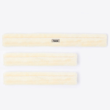 Juego de petos de piel sintética Horze Narvik (3 uds.) Blanco hueso