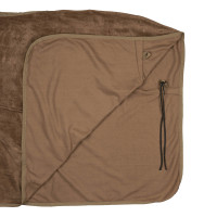 Alfombra polar Horze Lincoln con cuello de piel Marrón oscuro