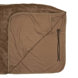 Alfombra polar Horze Lincoln con cuello de piel Marrón oscuro