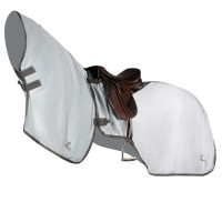 Manta Riñonera Anti-Mosca con CubreCuello Desmontable Eira Horze Gris Manta Riñonera Anti-Mosca con CubreCuello Desmontable Eira Horze Gris