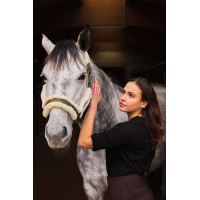 Cabezadade Cuadra con Revestimiento de Piel Sintético Marquess Horze Azul Egeo Cabezadade Cuadra con Revestimiento de Piel Sintético Marquess Horze Azul Egeo