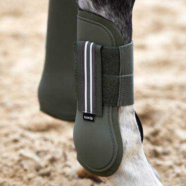 Protectores de Tendón Adepto Horze Escarabajo verde caqui Protectores de Tendón Adepto Horze Escarabajo verde caqui