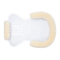 Salvacruz de Gel con Borde de Piel de Cordero Harleigh Horze Blanco hueso