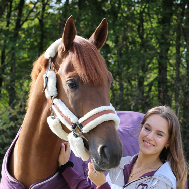 Cabezada de cuadra Pénélope Soft Negro / beige