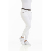 Pantalón EQUITHÈME Kim contón orgánico Blanco