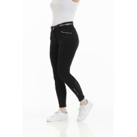Pantalón EQUITHÈME Claudine con culera de silicona Negro