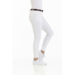 Pantalón EQUITHÈME Kendal con culera de silicona Blanco
