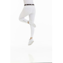 Pantalón EQUITHÈME Kendal con culera de silicona Blanco
