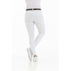 Pantalón EQUITHÈME Kendal con culera de silicona Blanco