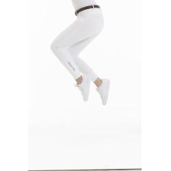 Pantalón EQUITHÈME Kendal con culera de silicona Blanco