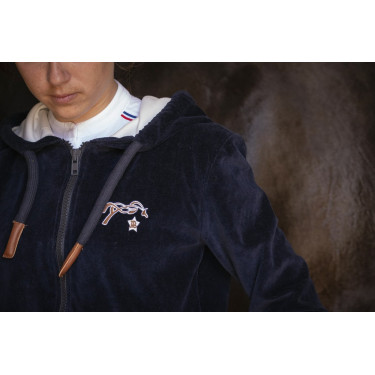 Sudadera con cremallera Emy Velvet Pénélope Sudadera con cremallera Emy Velvet Pénélope