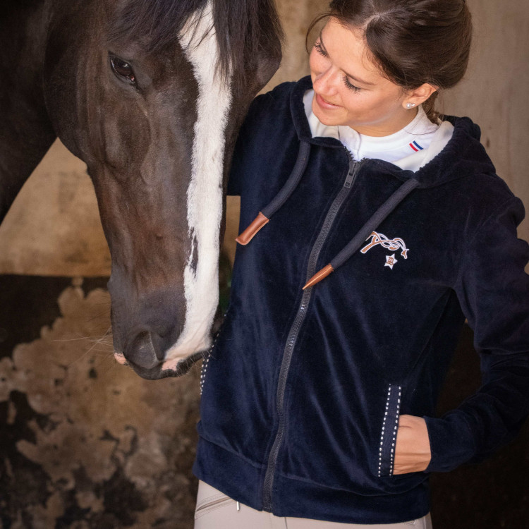 Sudadera con cremallera Emy Velvet Pénélope