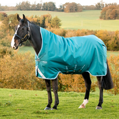 Manta Horseware  High Neck Amigo® Bravo 12 Original 250g 1200D Verde / aqua