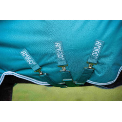 Manta Horseware  High Neck Amigo® Bravo 12 Original 250g 1200D Verde / aqua Manta Horseware  High Neck Amigo® Bravo 12 Original 250g 1200D Verde / aqua