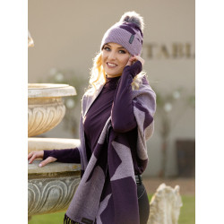 Gorro con pompón LeMieux Sasha Higo Violeta