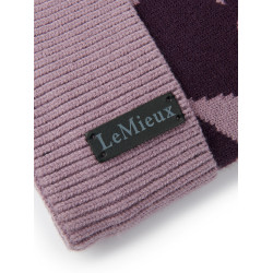 Gorro con pompón LeMieux Sasha Higo Violeta