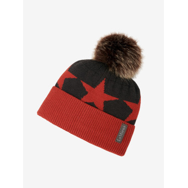 Gorro con pompón LeMieux Sasha Sienna Rojo