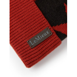 Gorro con pompón LeMieux Sasha Sienna Rojo