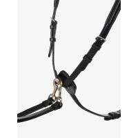 Pechopetral con martingala LeMieux Negro / plata