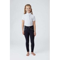 Pantalones de cintura alta para niños Aubrey con asiento completo de silicona Azul marino oscuro Pantalones de cintura alta para niños Aubrey con asiento completo de silicona Azul marino oscuro