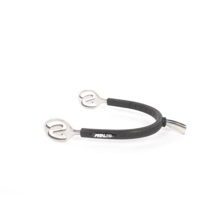 Espuelas Metalab Príncipe de Gales inoxidables revestidas de goma