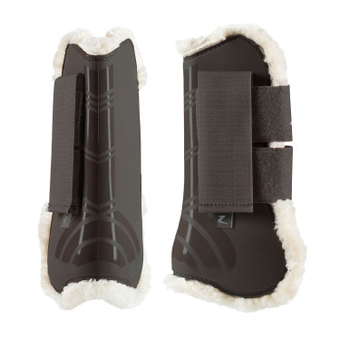 Protectores de Tendón con Forro Polar Caliber Horze Castaño Marrón Protectores de Tendón con Forro Polar Caliber Horze Castaño Marrón