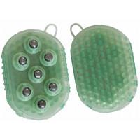 Peine de curry bolas de masaje T de T Verde