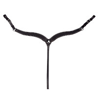 Pechopetral western Randol's sobrecosido Negro