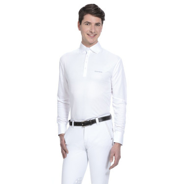 Polo Equi-Theme Mesh mangas largas Polo Equi-Theme Mesh mangas largas