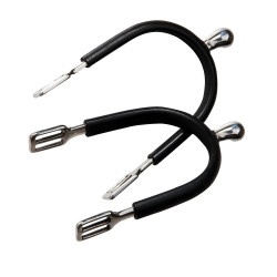 Espuelas Feeling Polo de acero inoxidable chapadas de goma