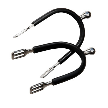 Espuelas Feeling Polo de acero inoxidable chapadas de goma