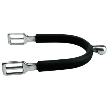 Espuelas Feeling Polo de acero inoxidable chapadas de goma