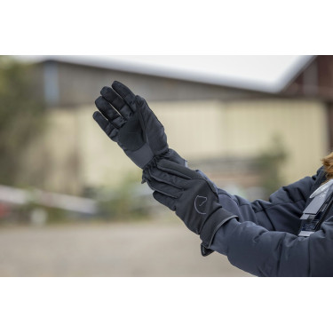 Guantes Equi-Theme Flocon Negro Guantes Equi-Theme Flocon Negro