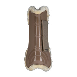 Horze Protectores de Tendón con Forro de Piel Sintética Windsor Marrón claro Marr&amp;oacute;n