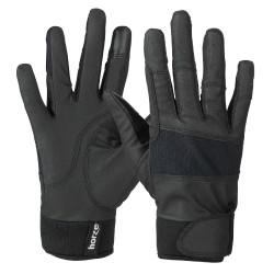 Horze Guantes de Equitación Elástico con Puños de Neopreno para Mujer