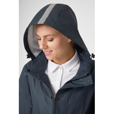Impermeable Horze Hazel para mujer largo con aberturas Impermeable Horze Hazel para mujer largo con aberturas